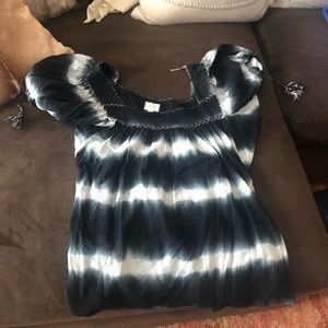 Tie dye loose fitting top